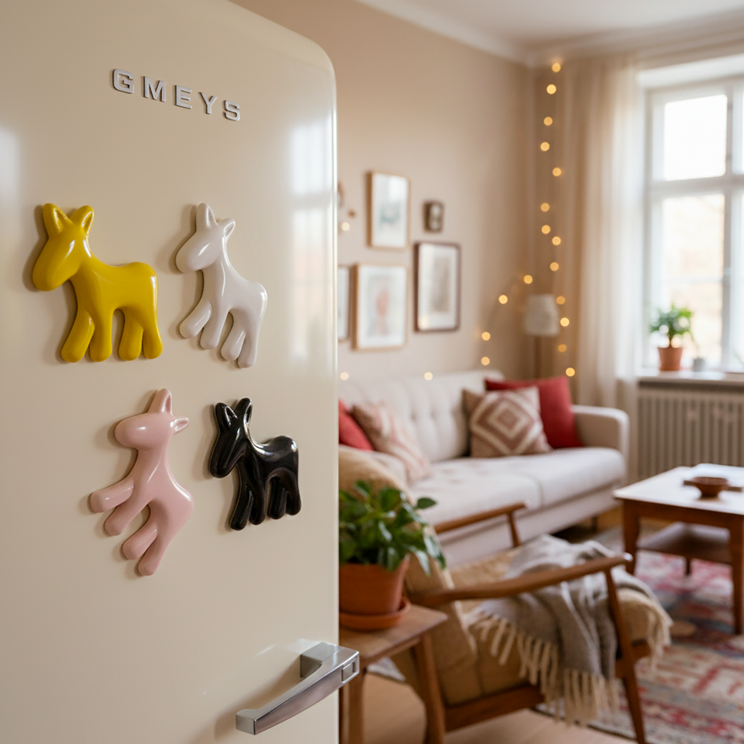 Calamita con asinello di Civita in ceramica