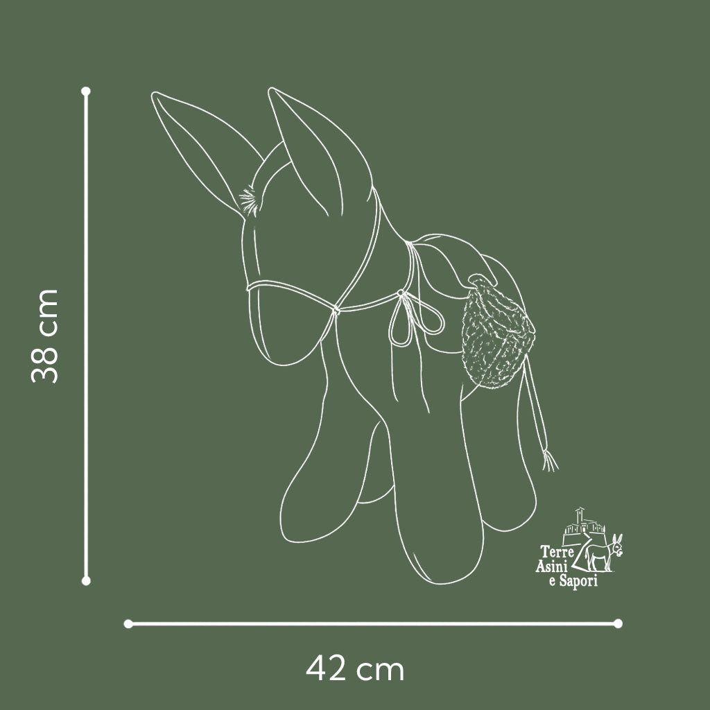 Asinello di Civita in stoffa grande