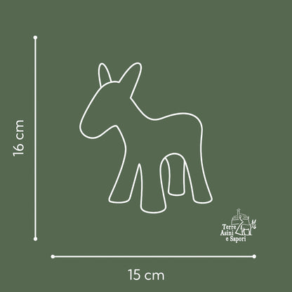 Asinello di Civita in ceramica piccolo