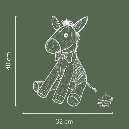 Asinello di Civita in stoffa ferma porta