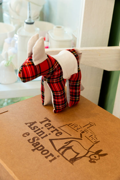 Asinello di Civita in stoffa piccolo con sella