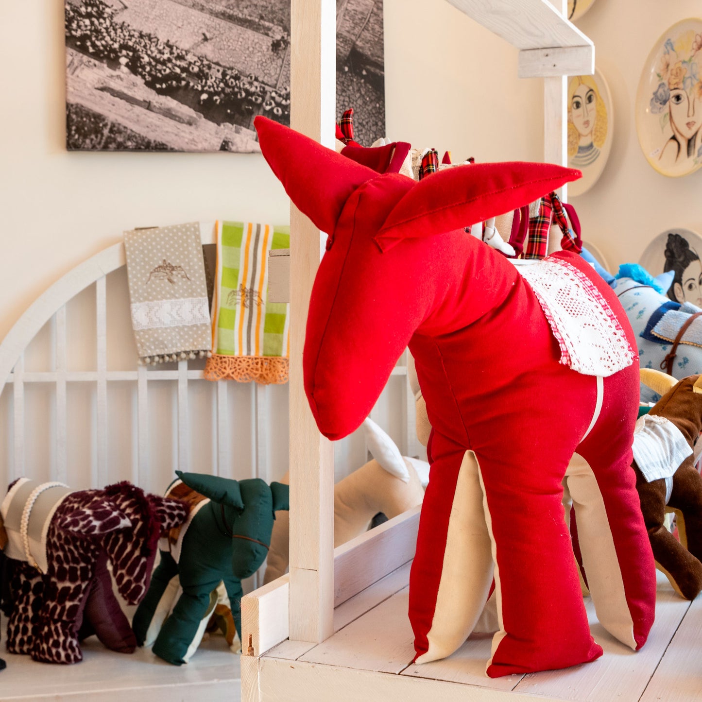 Asinello di Civita in stoffa grande