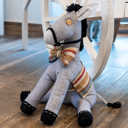 Asinello di Civita in stoffa ferma porta