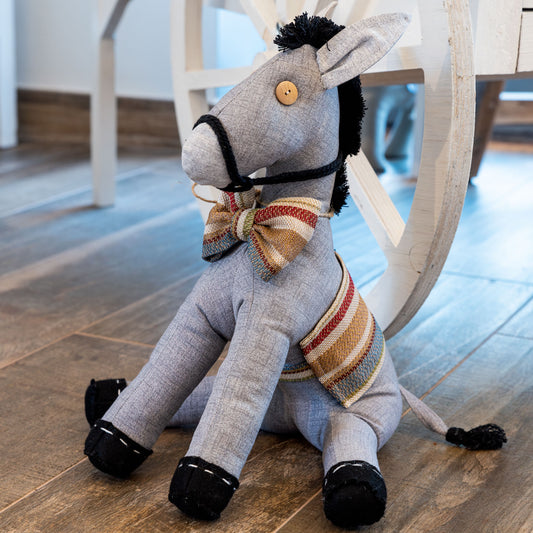 Asinello di Civita in stoffa ferma porta