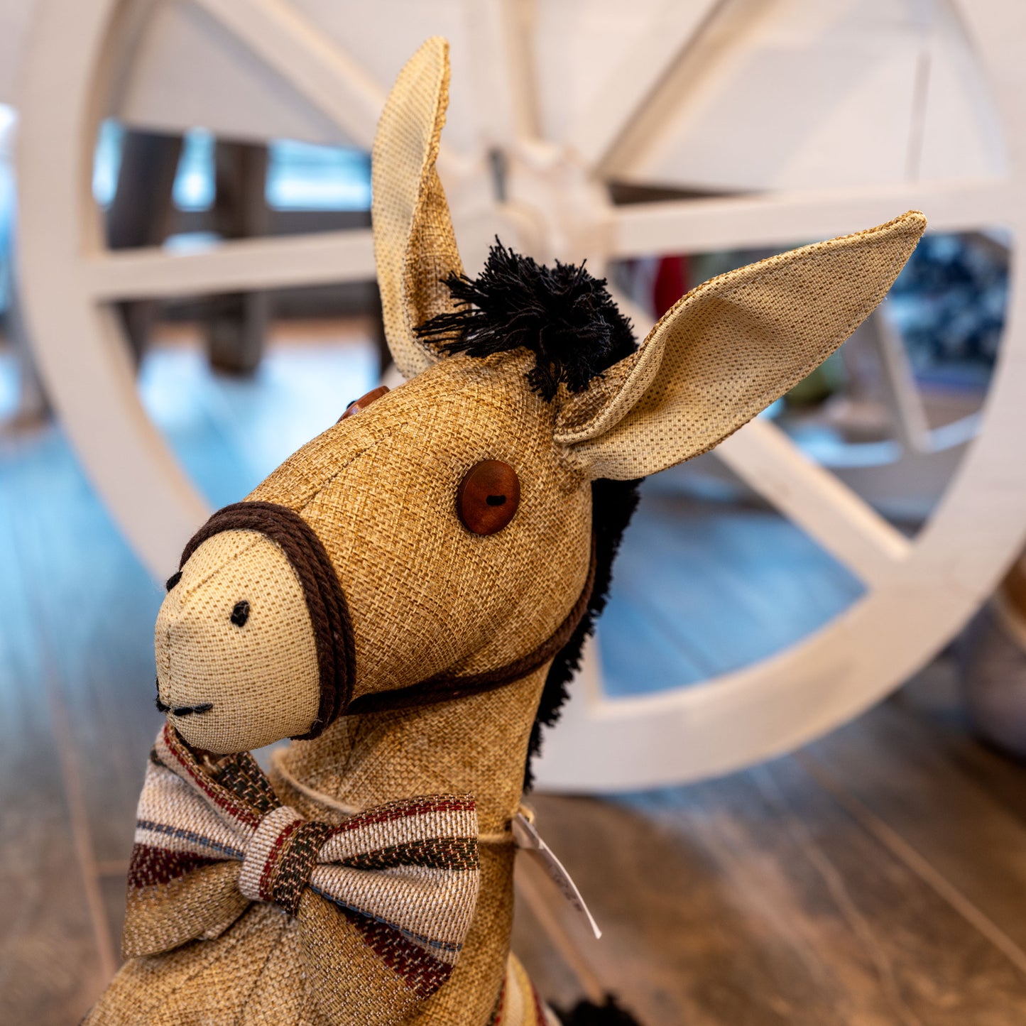 Asinello di Civita in stoffa ferma porta