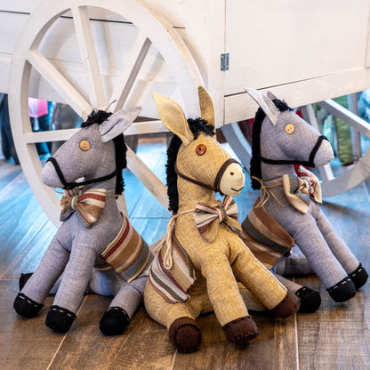 Asinello di Civita in stoffa ferma porta