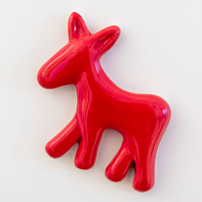 Calamita con asinello di Civita in ceramica