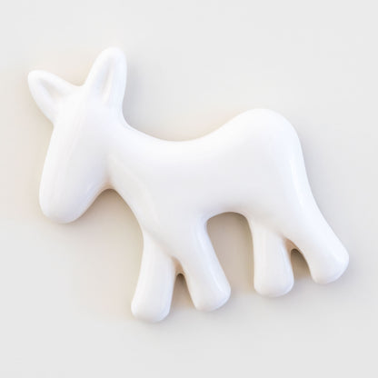 Calamita con asinello di Civita in ceramica