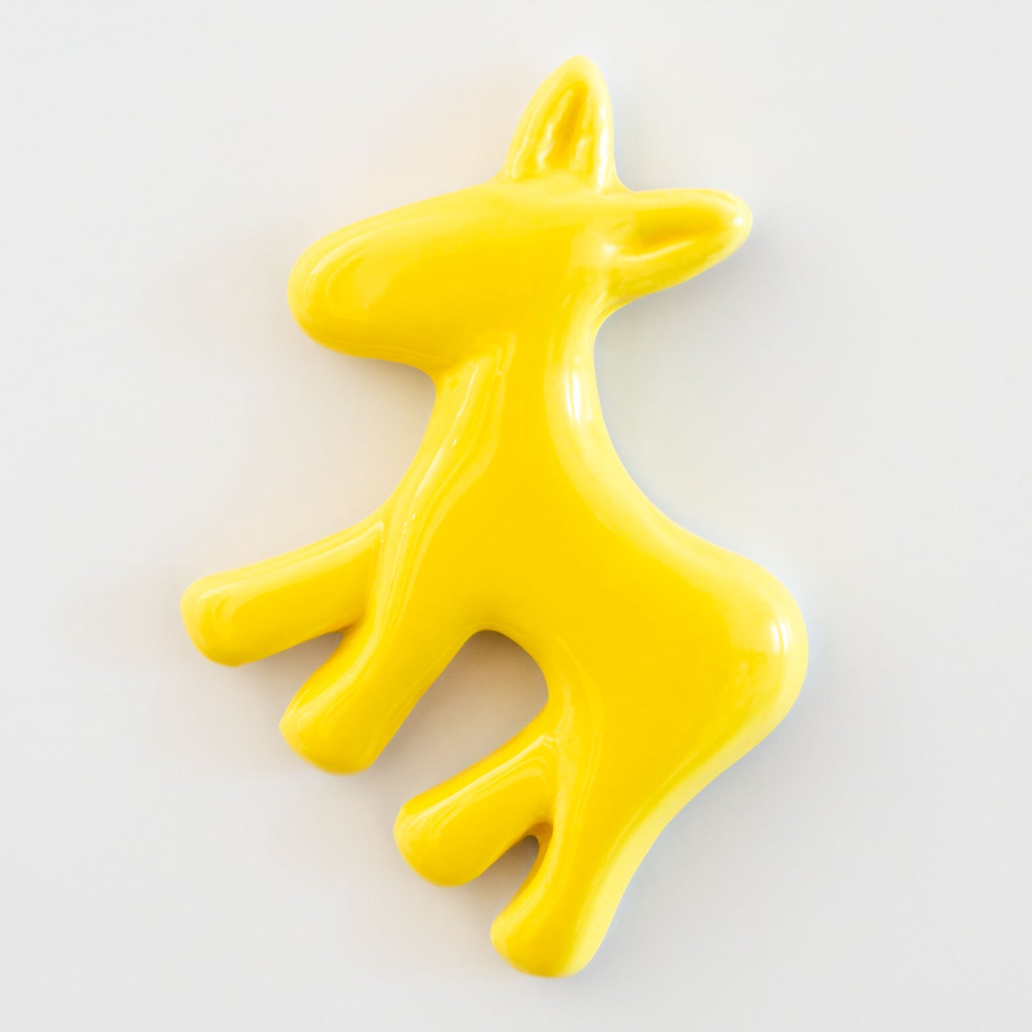 Calamita con asinello di Civita in ceramica