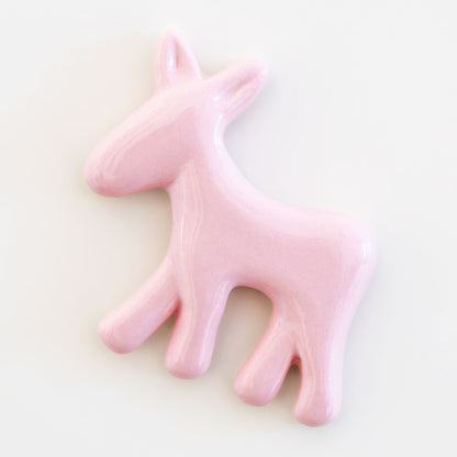 Calamita con asinello di Civita in ceramica