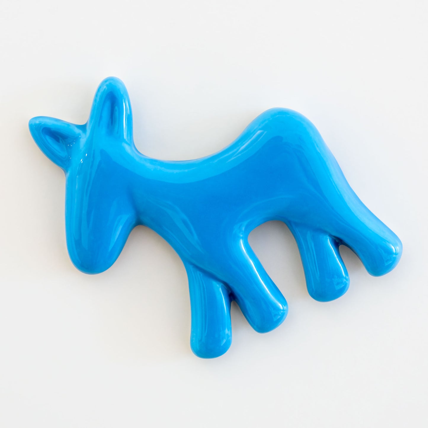 Calamita con asinello di Civita in ceramica