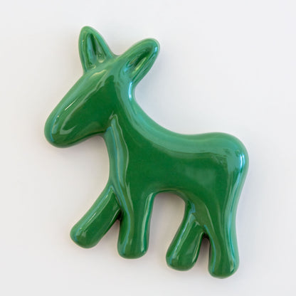 Calamita con asinello di Civita in ceramica