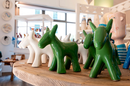 Asinello di Civita in ceramica