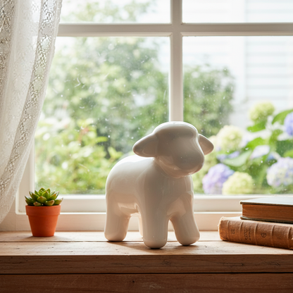 Pecorella di Civita di Bagnoregio in ceramica