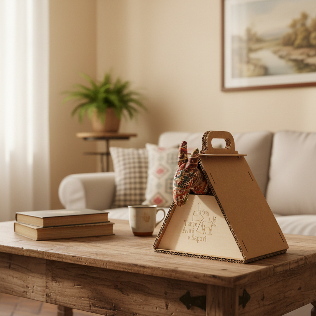 Asinello di Civita in stoffa con stalla Terre Asini e Sapori