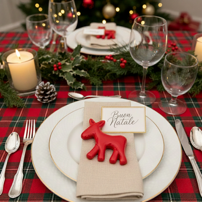 Civita Donkey Cutlery Rest in Ceramic, Set of 6