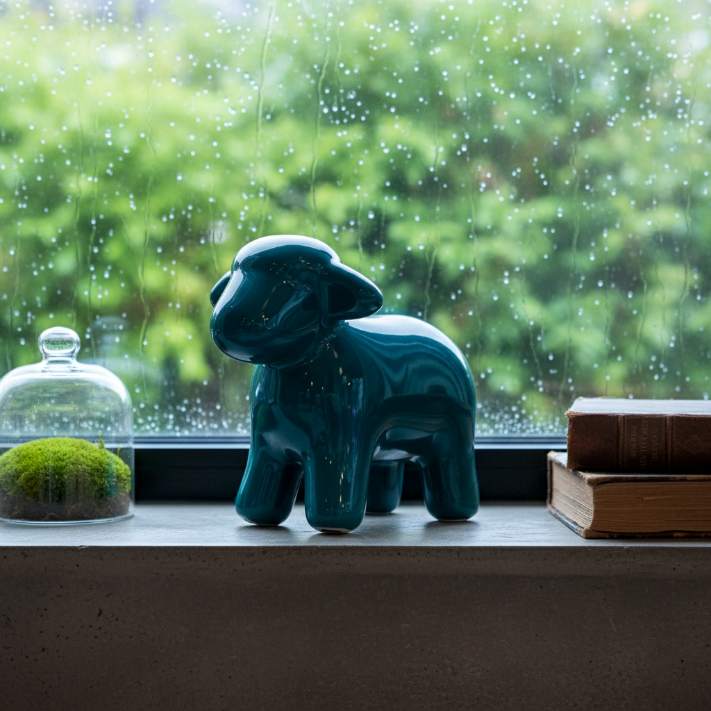 Pecorella di Civita di Bagnoregio in ceramica