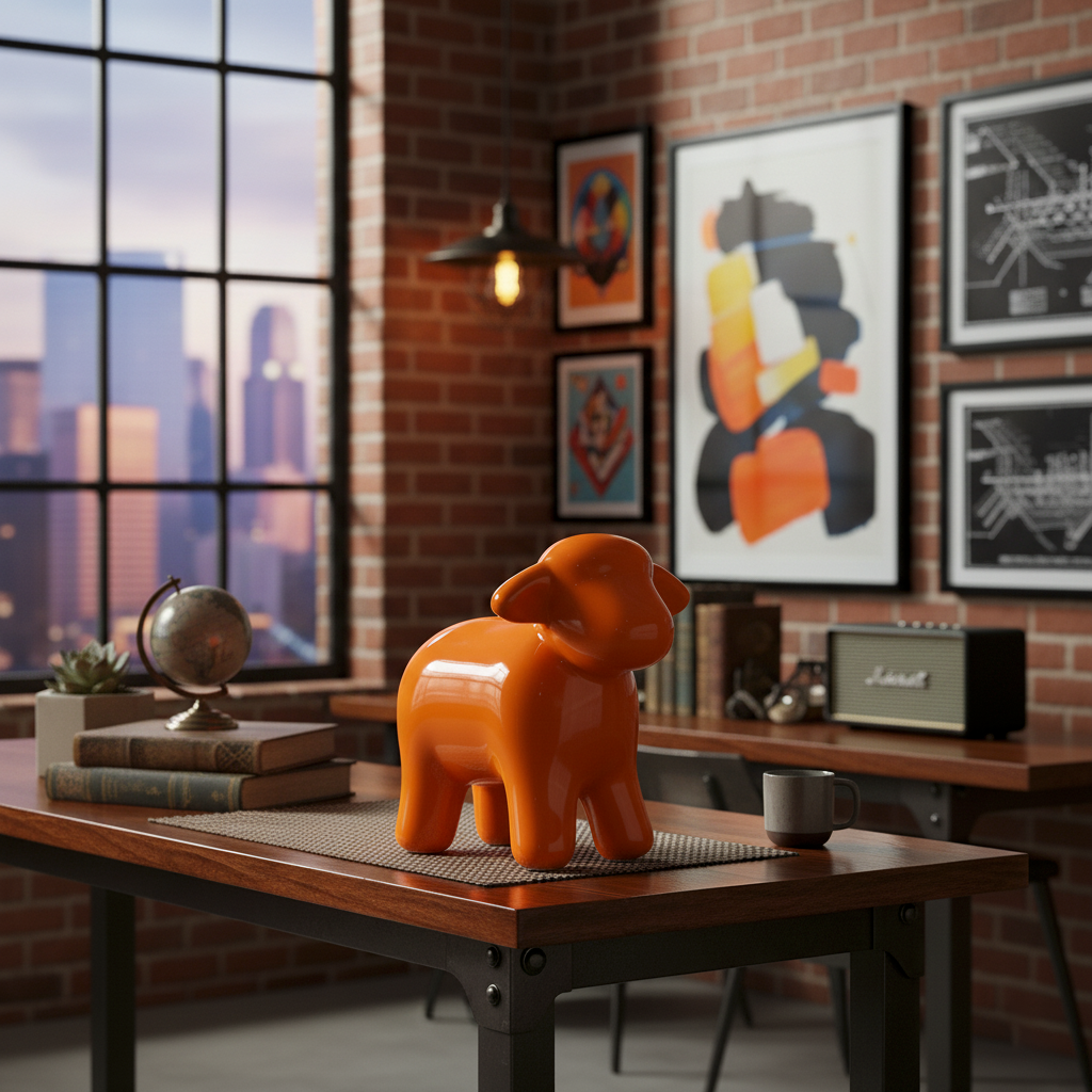 Pecorella di Civita di Bagnoregio in ceramica