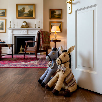 Asinello di Civita in stoffa ferma porta