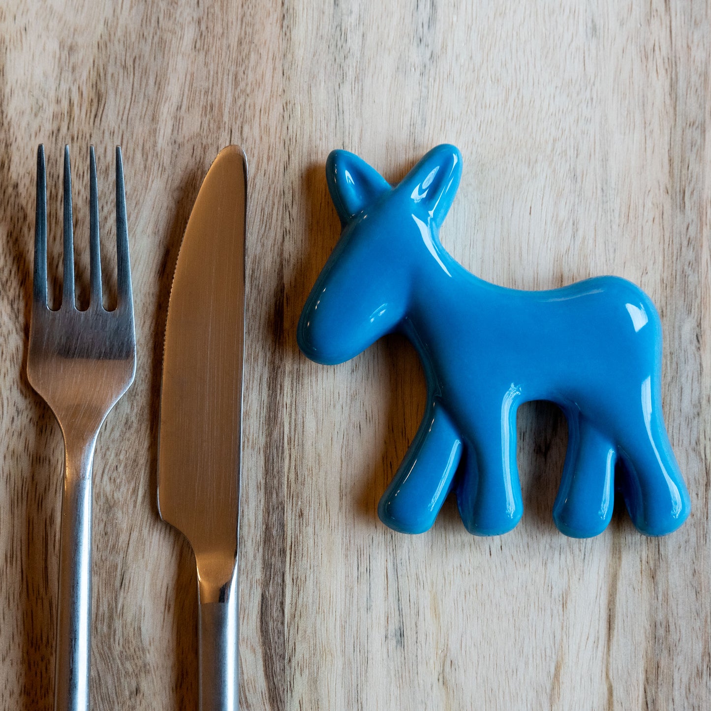 Civita Donkey Cutlery Rest in Ceramic, Set of 6