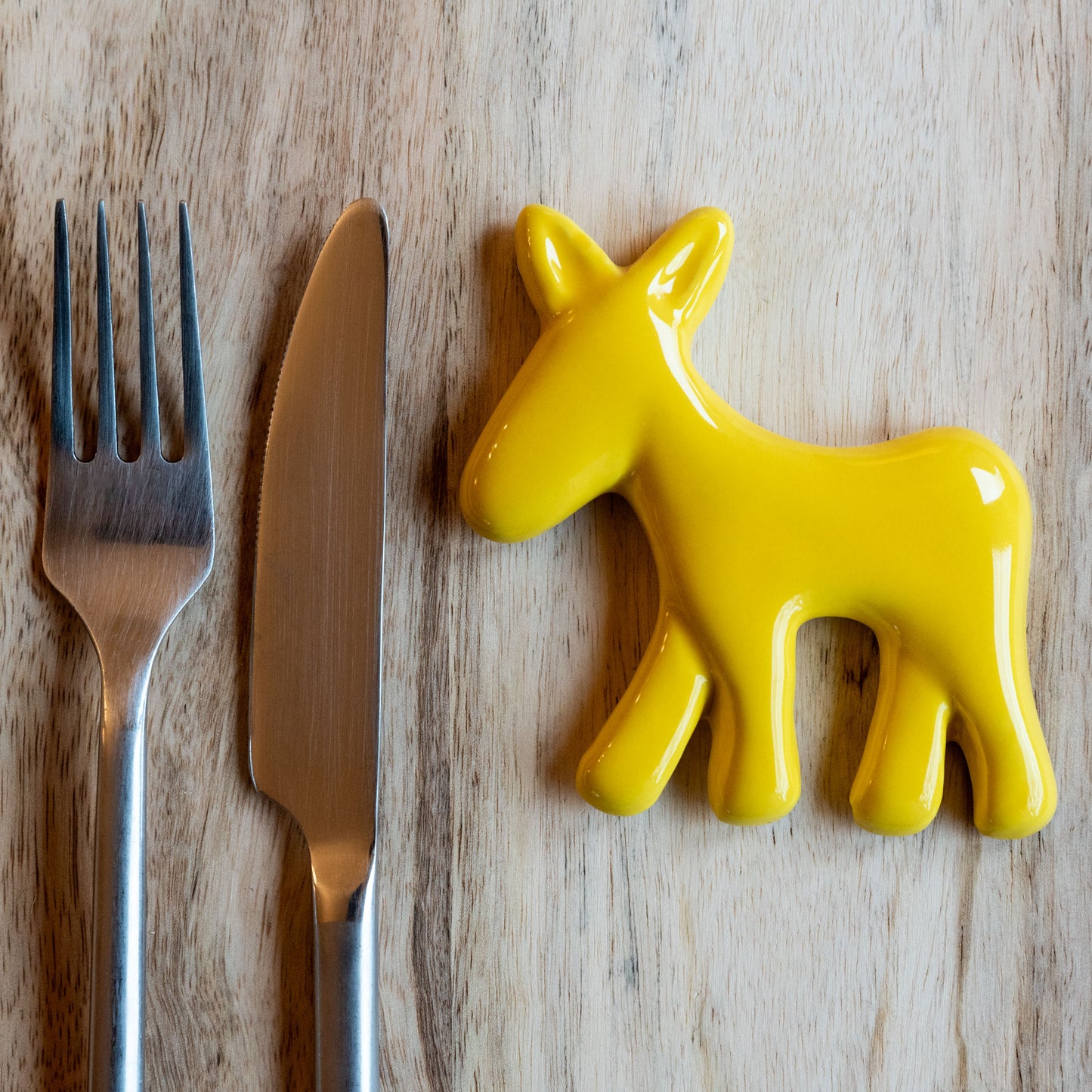 Civita Donkey Cutlery Rest in Ceramic, Set of 6