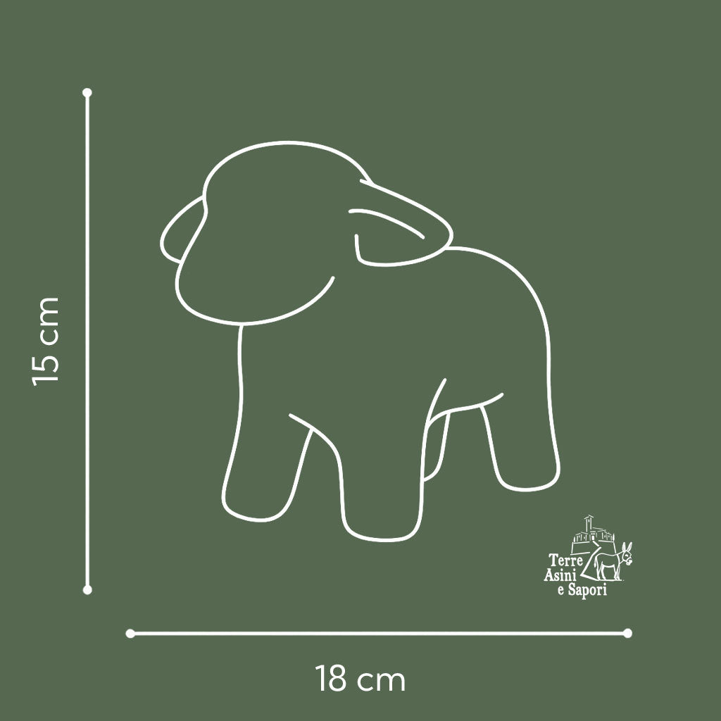 Pecorella di Civita di Bagnoregio in ceramica