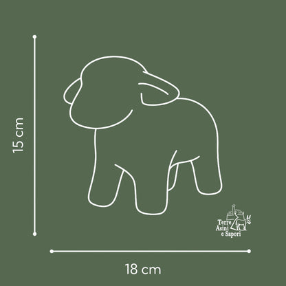 Pecorella di Civita di Bagnoregio in ceramica